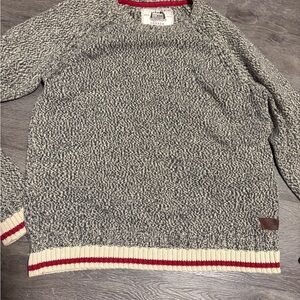 Zion Rootswear CABIN Men's Black and White Crewneck Sweater